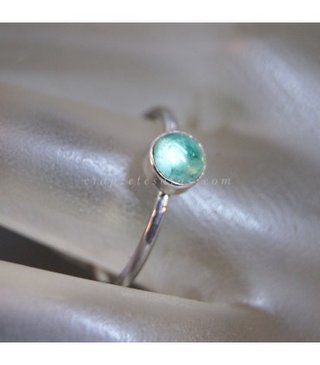 Anillo Plata Ley Esmeralda Brasil
