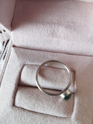 Anillo Plata Ley Esmeralda Brasil