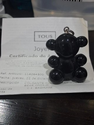 Colgante Oso bubble Tous Onix Descatalogado