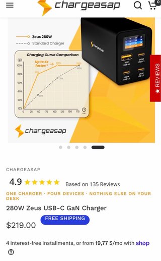 Cargador Chargeasap 280W