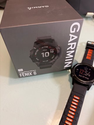 Reloj Garmin Fenix 6 Pro Negro/Naranja