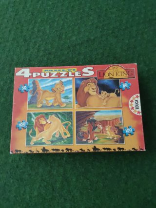 Puzzle 4 en 1 El Rey León Educa