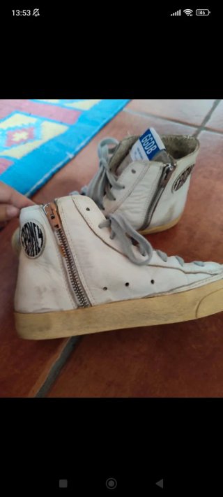 Zapatillas Golden Goose GGDB Blancas y Plateadas