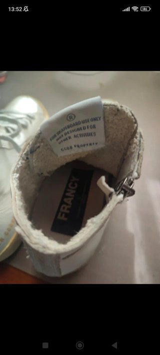 Zapatillas Golden Goose GGDB Blancas y Plateadas