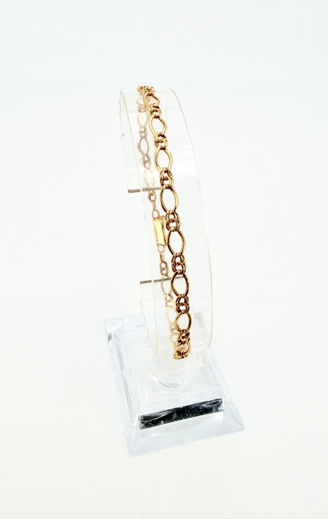 Pulsera Eslabones de oro de 18k, 5.53 g, 22 cm.