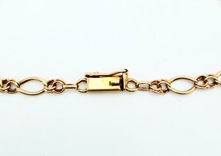 Pulsera Eslabones de oro de 18k, 5.53 g, 22 cm.