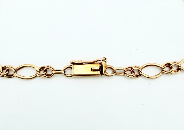 Pulsera Eslabones de oro de 18k, 5.53 g, 22 cm.