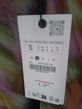 Vestido largo Zara Talla S estampado