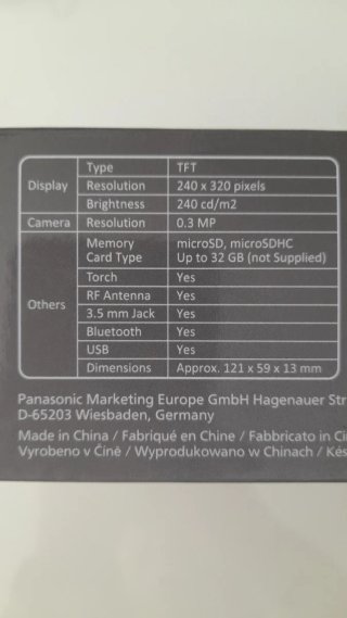 Teléfono Panasonic KX-TU155 EXCN Azul