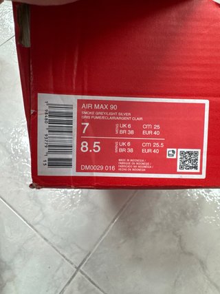 Nike Air Max 90 Talla 40 Nuevas