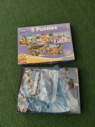 Disney Winnie the Pooh 5 Puzzles Clementoni
