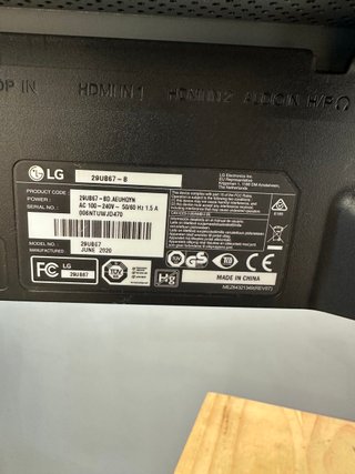 Monitor LG 29 UltraWide 29UB67-B