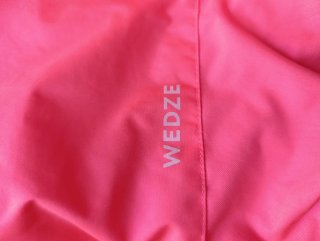 Pantalón de esquí rosa con tirantes