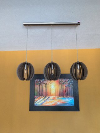 Lámpara Colgante Diseño 3 Luces