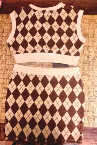 Conjunto mujer falda y chaleco
