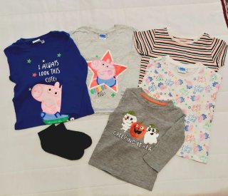 Camisetas Peppa pig Halloween Rayas Varias tallas