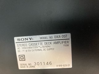 Minicadena Sony ST-209 FH-207 DXA-207