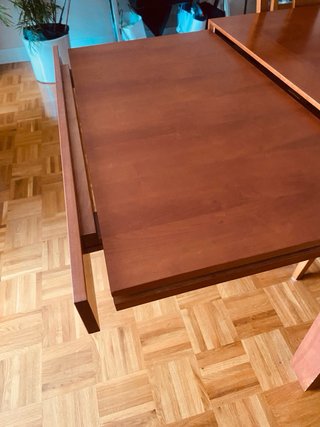 Mesa extensible comedor + 4 sillas
