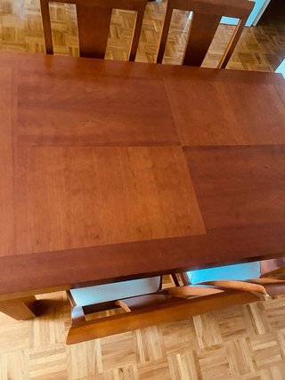 Mesa extensible comedor + 4 sillas
