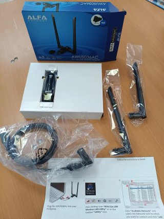 Adaptador Wi-Fi USB Alfa AWUS036AC AC1200