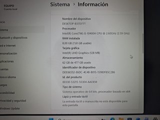 Portatile Dell i5 10ª Generazione