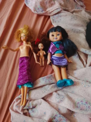 Lote de 3 muñecas