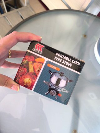 Estufa portátil KOVAR tipo card K-202