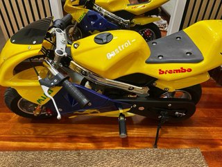 Minimoto Deportiva Infantil Roja y Amarilla