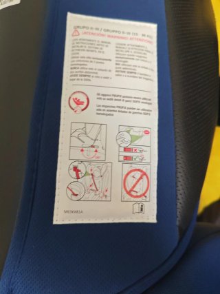 Silla coche Isofix Grupo 2/3 azul