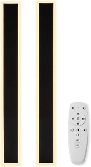 Apliques LED exterior 60cm regulables 2uds