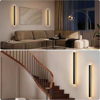 Apliques LED exterior 60cm regulables 2uds