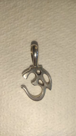 Colgante Om Plata