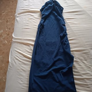 Vestido palabra de honor Shein azul XXS