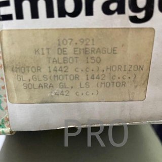 BENDIX KIT EMBRAGUE 107921
