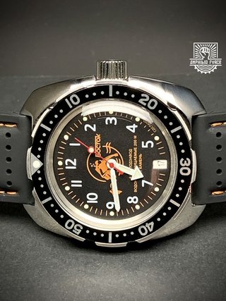 Vostok Amphibia 710380 Orange Scuba Dude. Nuevo