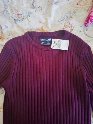 Jersey canalé Green Coast granate Talla L