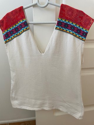 Zara Trafaluc Top Verano Escote Pico Talla S