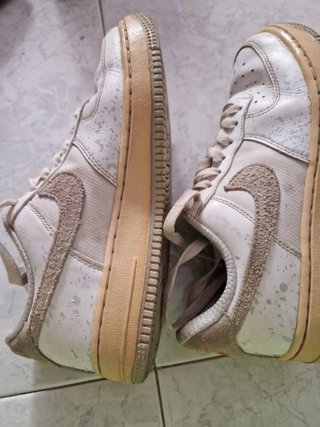 Nike Air Force 1 Talla 38 Beige/Blanco