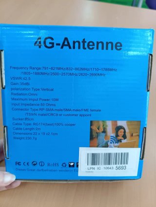 Antena 4G LTE Interior Wonect