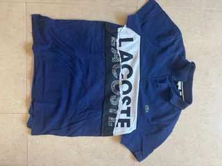 Polo Lacoste Azul y Blanco