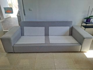 Sofá IKEA 3 plazas con puff