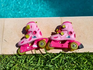 Patines Oxelo Niños Talla 26-28 Rosa