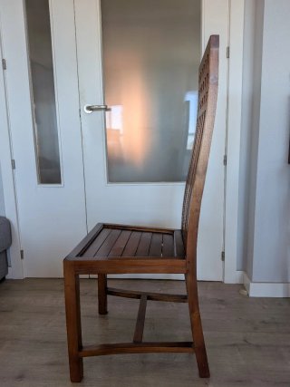 4 Sedie in Legno Teak Marrone