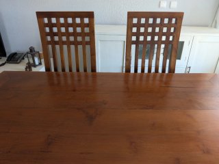 4 Sedie in Legno Teak Marrone