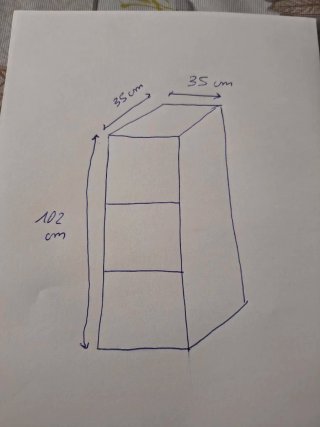 Mueble organizador infantil / Estantería con cajón