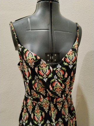 Vestido largo estampado talla M Springfield