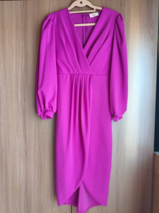 Vestido midi Mariquita Trasquilá púrpura