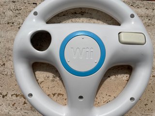 Volante Nintendo Wii Wheel Bianco Originale per Ma