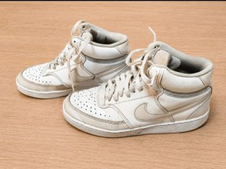 Nike Court Vision Mid Beige/Blanco