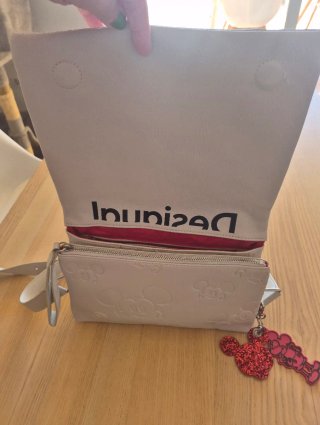Bolso Desigual Disney Mickey Beige